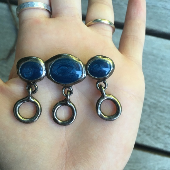 Blue gem brooche! 🔵 - Picture 4 of 4